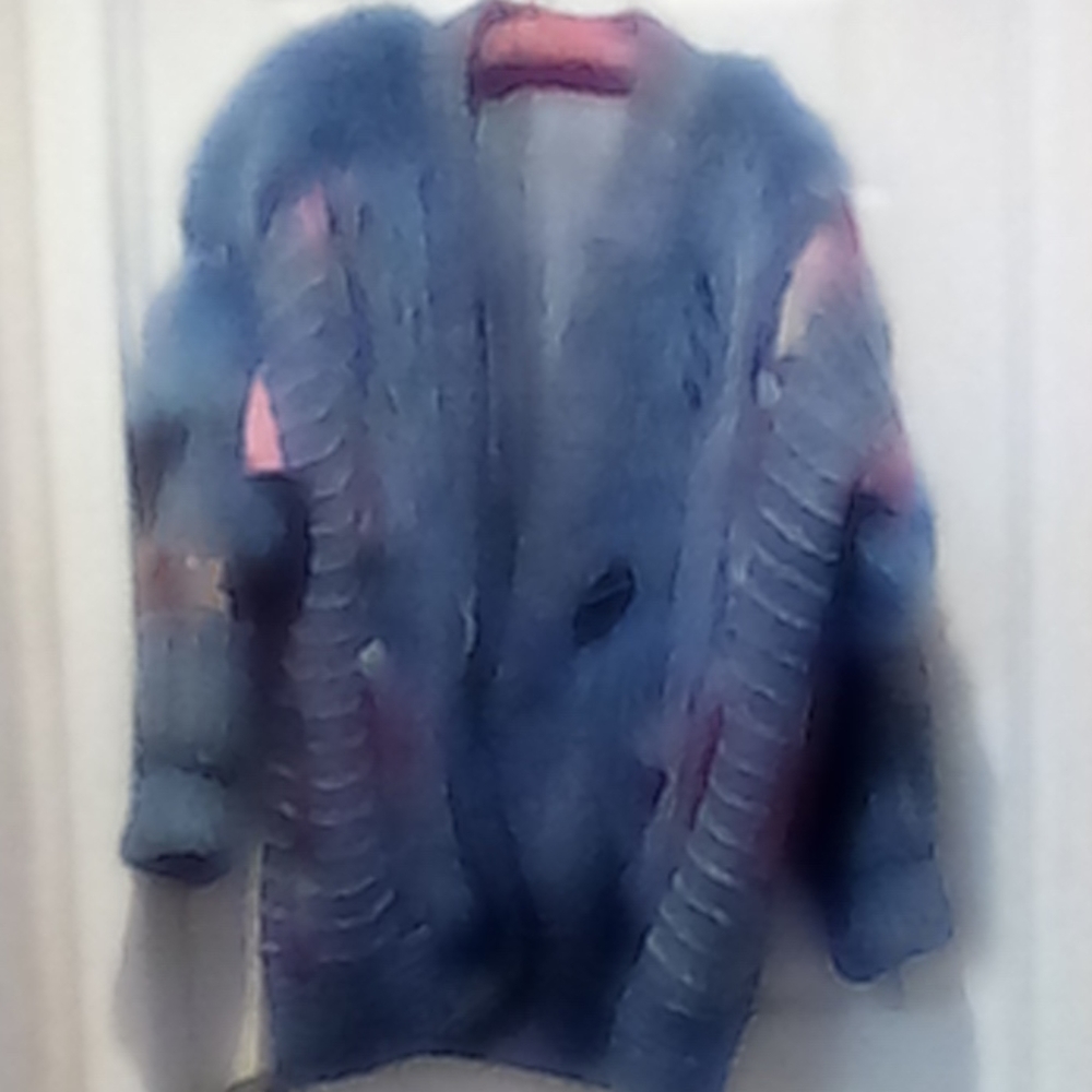 Blue mink sweater